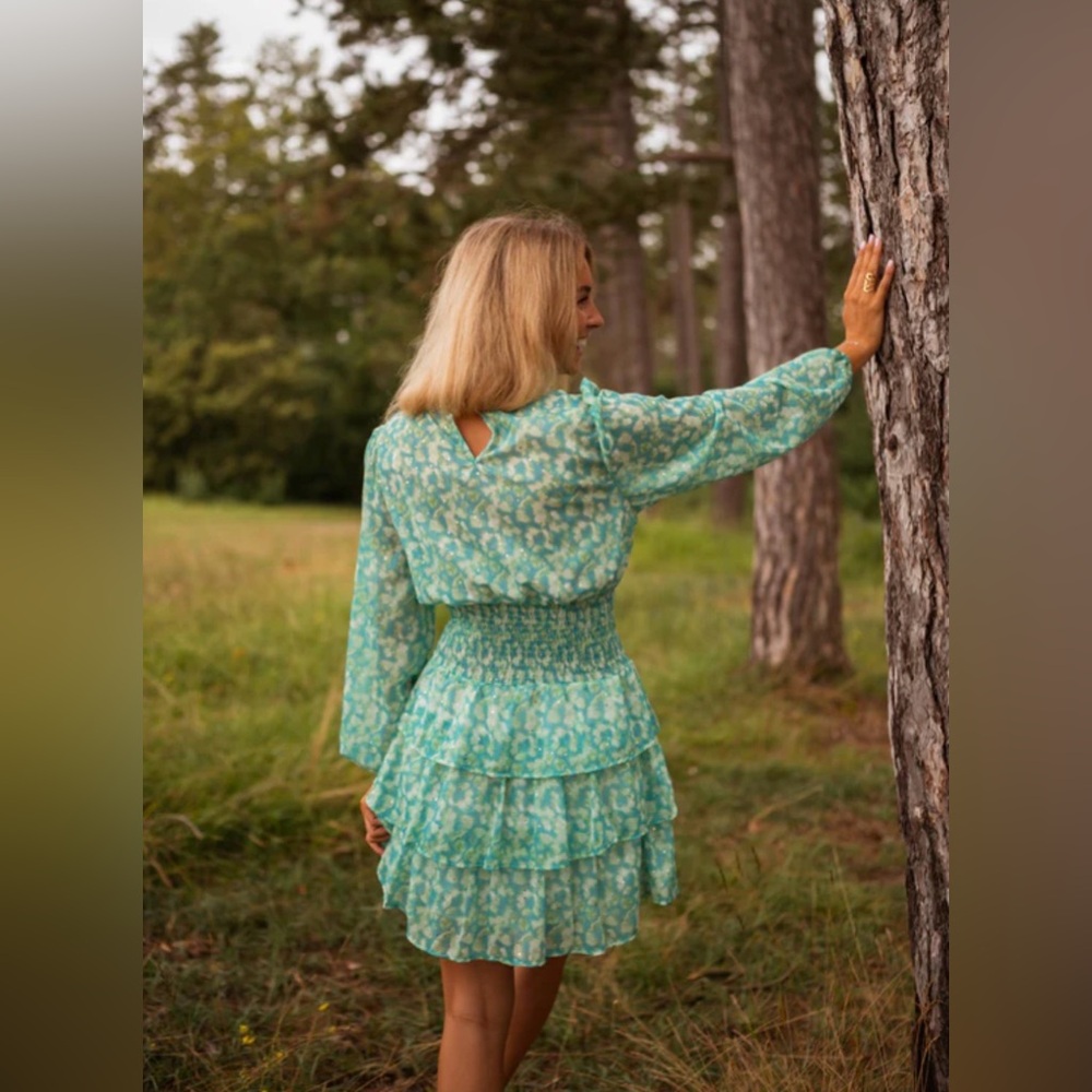 Easy Clothes Blue And Green Manae Dress Our Color: Blue And Green size medium - Picture 2 of 10